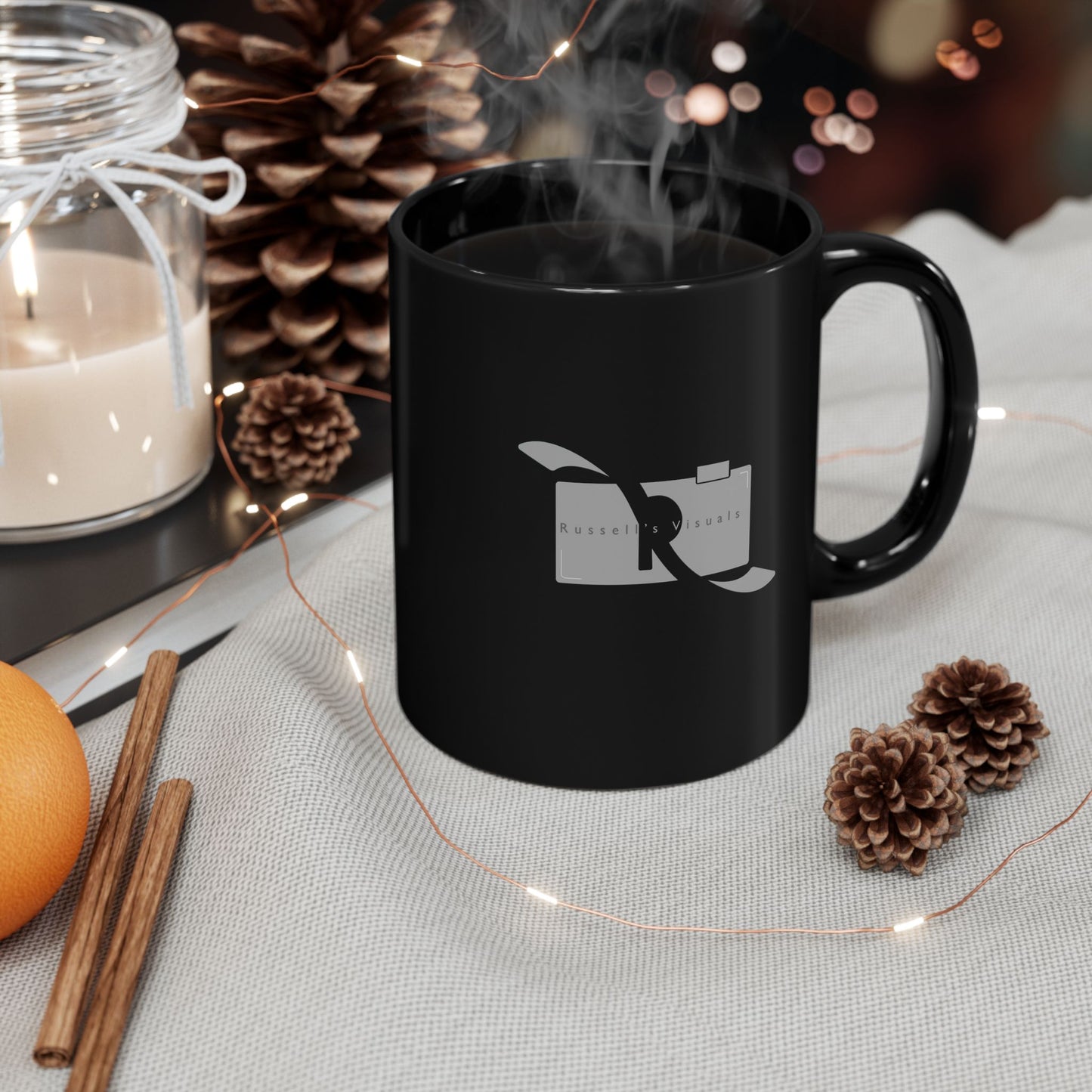 Russells Visuals Black Mug