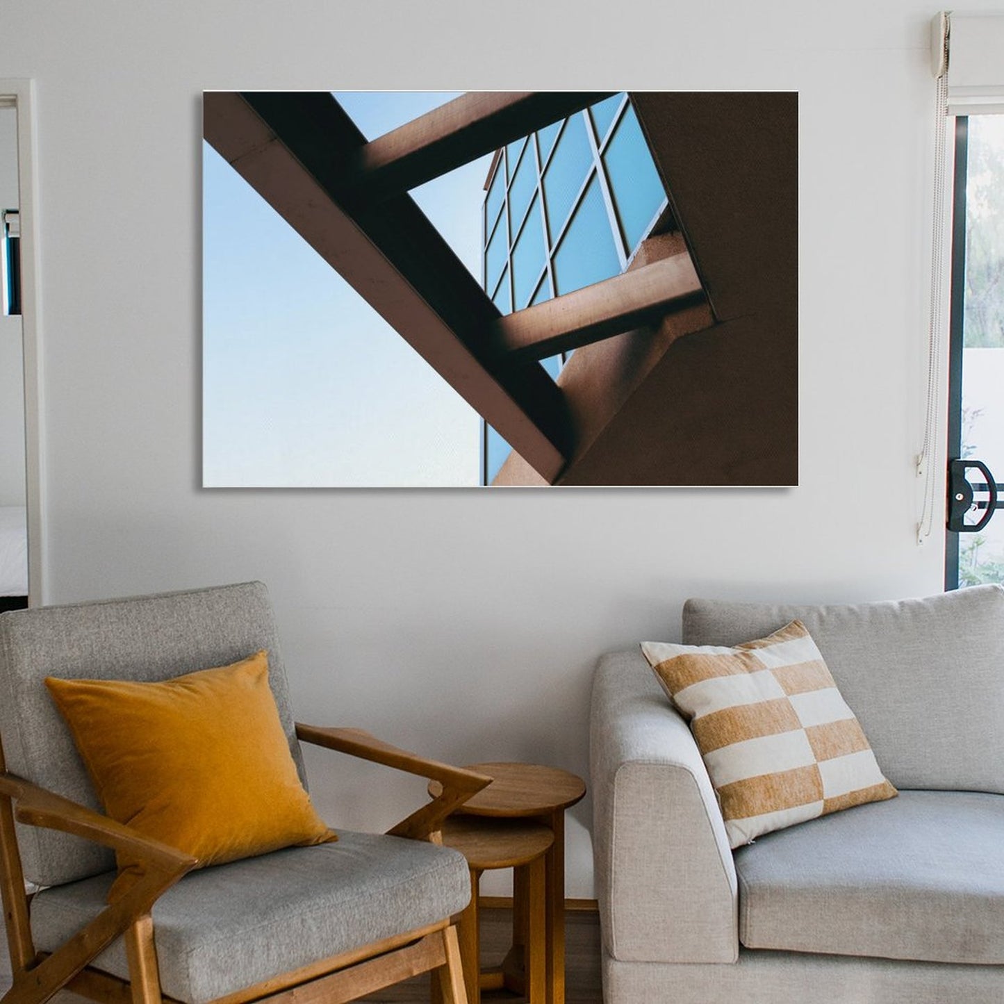 Under the shelter (Color) Print